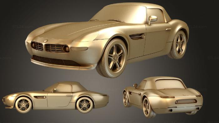 Автомобили и транспорт (BMW Z8 2003, CARS_0818) 3D модель для ЧПУ станка